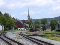 Ndra a kostel v Hammerunterwiesenthalu